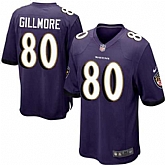 Nike Men & Women & Youth Ravens #80 Gillmore Purple Team Color Game Jersey,baseball caps,new era cap wholesale,wholesale hats